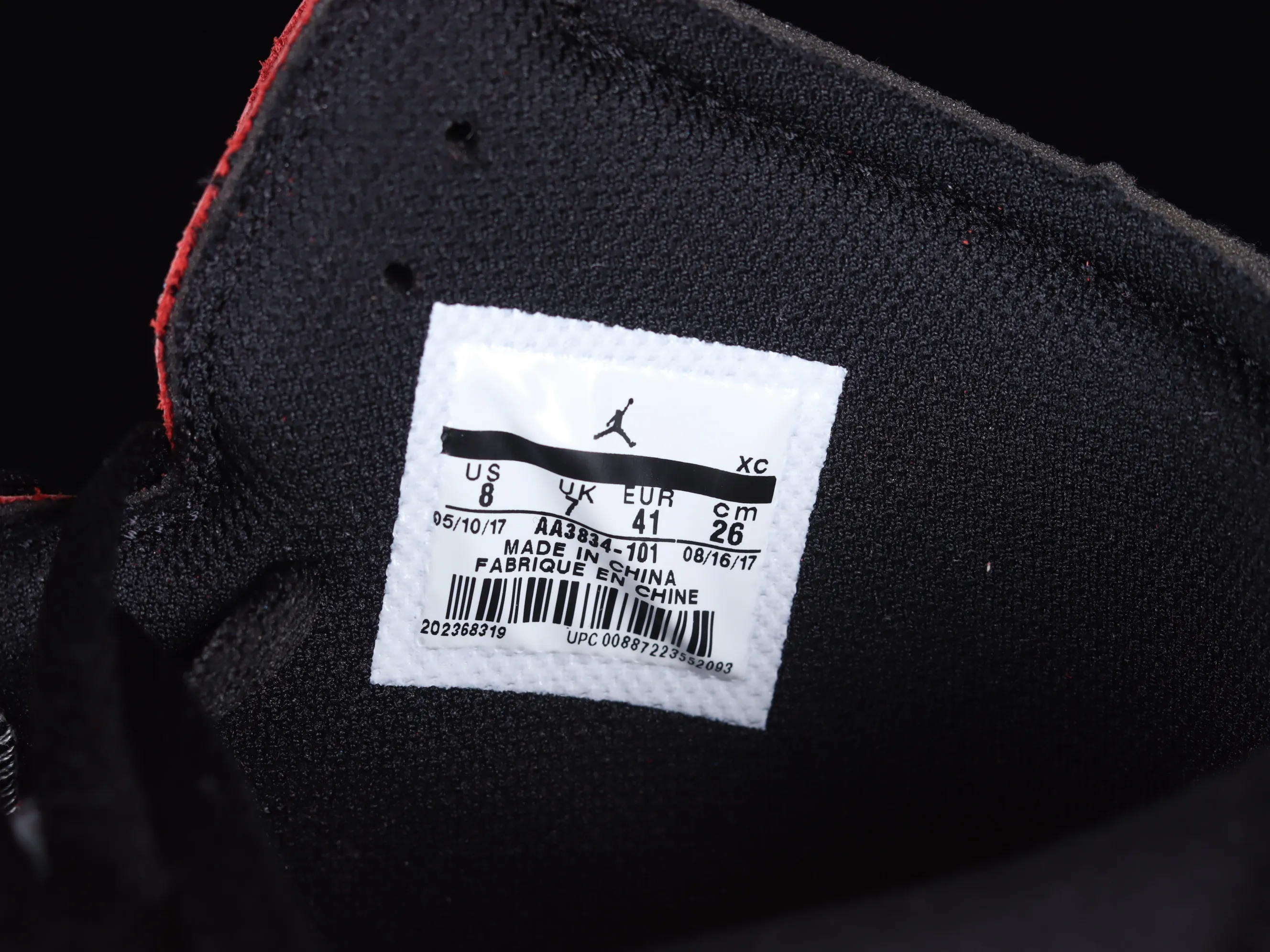 All categories Air Jordan Jordan series basketball shoes Air Jordan 1 High OG version Off White x Air Jordan OW AJ1 Joe 1 joint white and red high-top basketball shoes AA3834-101